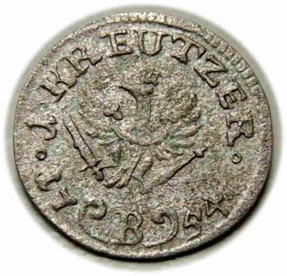 1 krajcar 1754 Fryderyk II Wielki Prusy Wrocław (2)