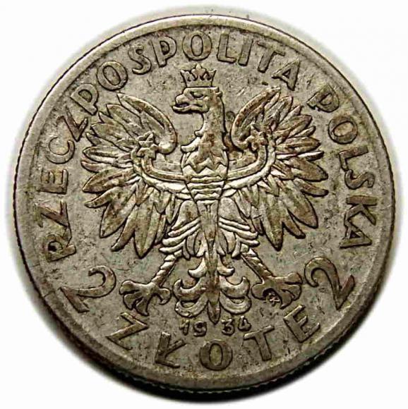 2 złote 1932 Głowa Kobiety II RP Warszawa (2)