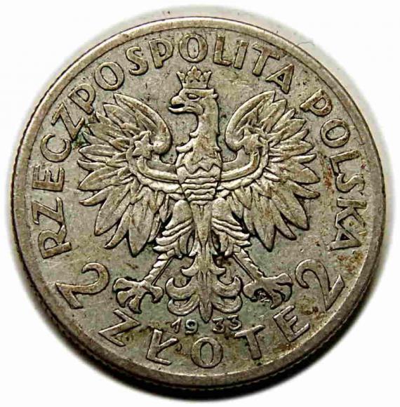 2 złote 1934 Głowa Kobiety II RP Warszawa (2)