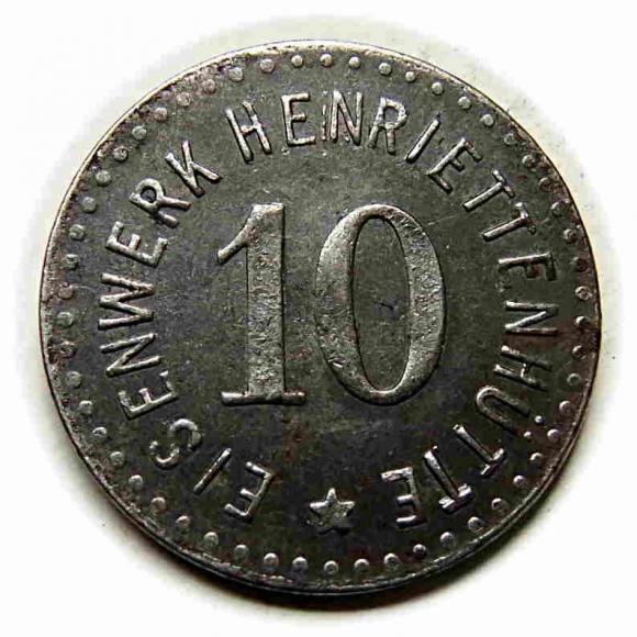 10 pfennig Przemkow Primkenau Henriettenhutte