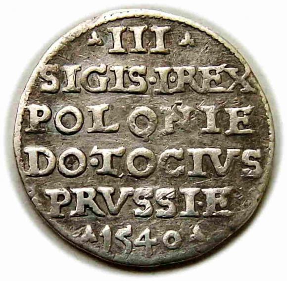 3 groschen 1540 Sigismund I Old Elblag (1)