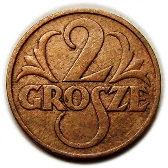 2 grosze 1937 II RP Warszawa (1)
