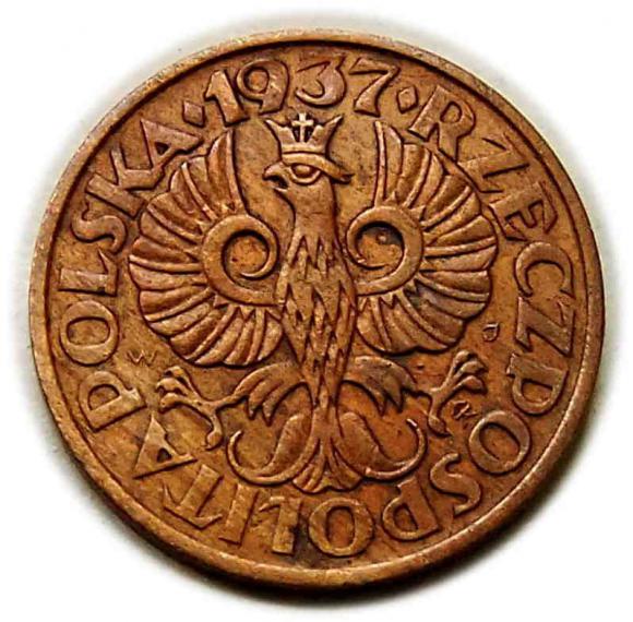 2 grosze 1937 II RP Warszawa (2)