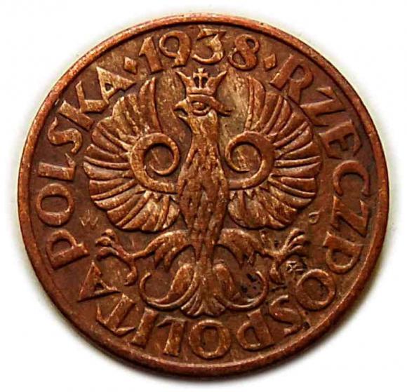 2 grosze 1938 II RP Warszawa (2)