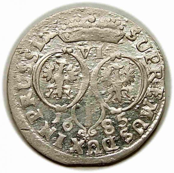 6 groschen 1685 Frederick William I of Prussia Kaliningrad