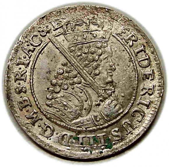 Ort 1698 Fryderyk III Brandenburg Prusy Królewiec (1)