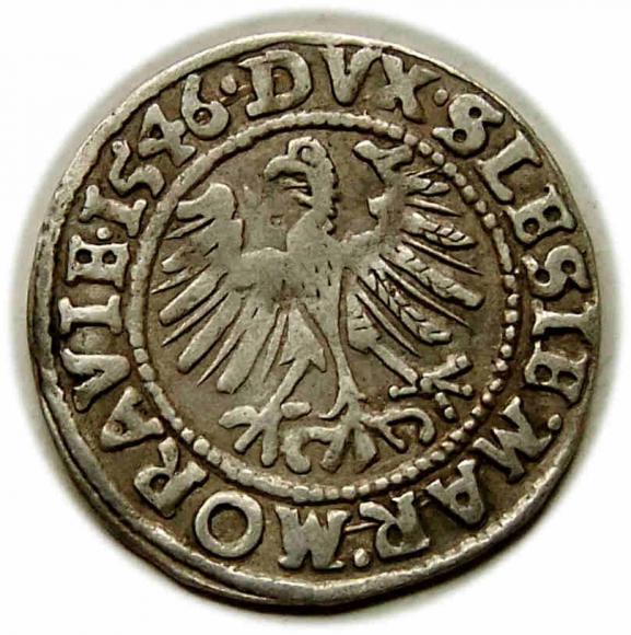 Grosz 1546 Ferdynand I Habsburg Wrocław (2)