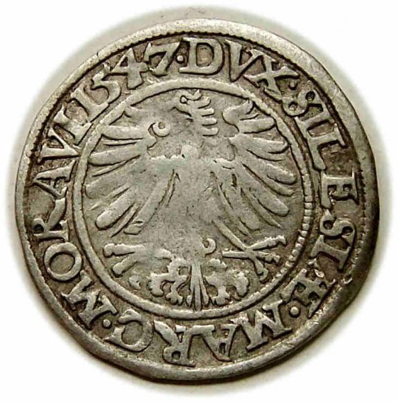 Grosz 1547 Ferdynand I Habsburg Wrocław (2)