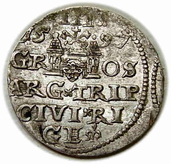 Trojak 1597 Zygmunt III Waza Ryga (2)