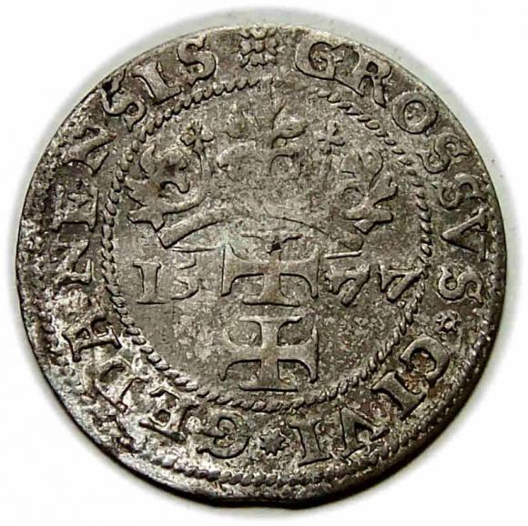 Grosz 1577 Gdańsk oblężenie (2)