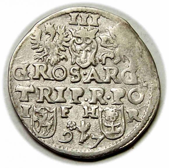 Trojak 1597 Zygmunt III Waza Poznań (2)
