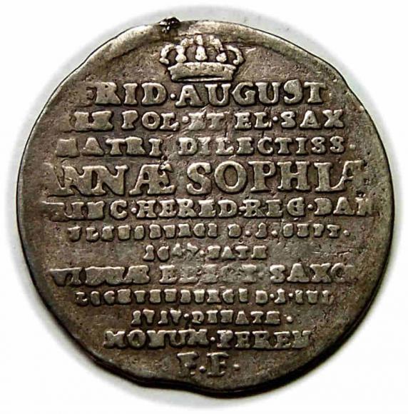 Dwugrosz 1717 August II Mocny Sas Drezno (2)