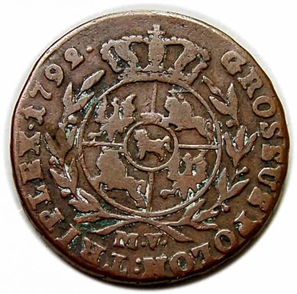 Trojak 1792 Stanisław August Poniatowski Warszawa (2)