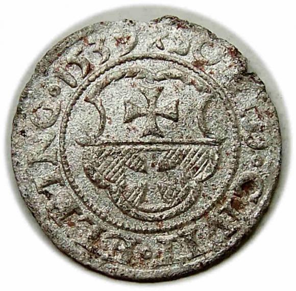 Szeląg 1539 Zygmunt I Stary Elbląg (1)