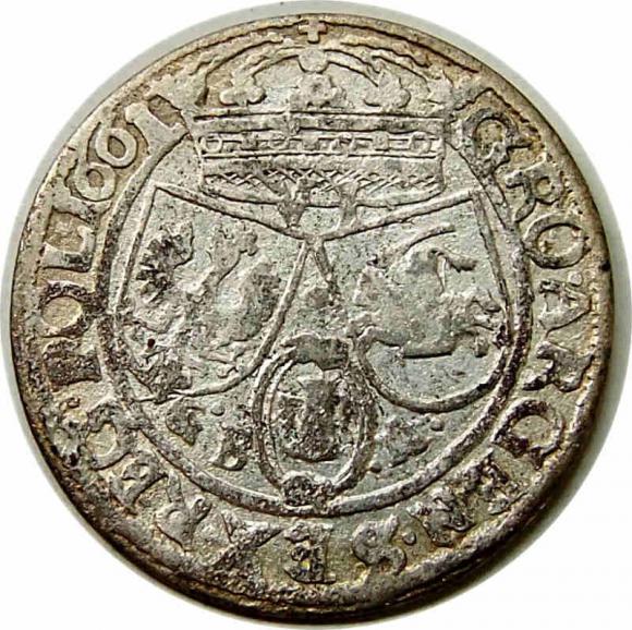 Szóstak 1661 Jan Kazimierz Lwów (2)