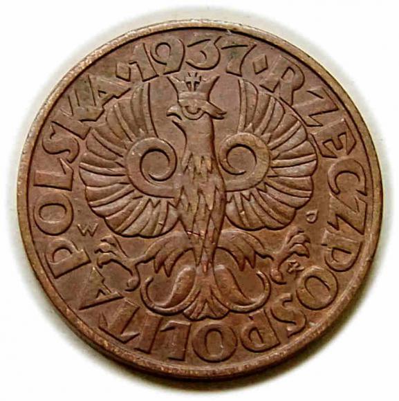 5 groszy 1937 II RP Warszawa (2)