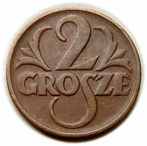 2 grosze 1939 II RP Warszawa (1)