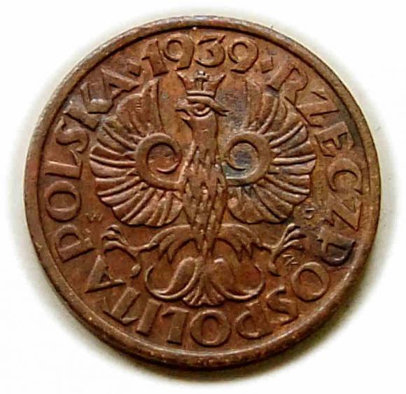 1 grosz 1939 II RP Warszawa (2)