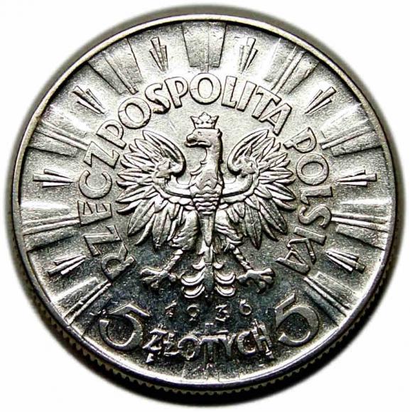 5 złotych 1936 Józef Piłsudski II RP Warszawa (2)