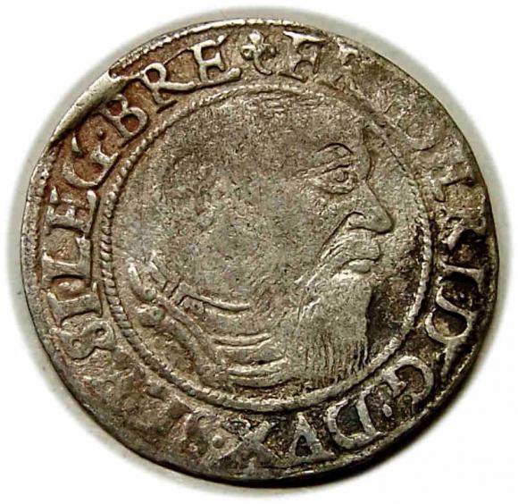 Grosz 1545 Fryderyk II Legnicki Księstwo Brzesko - Legnicko - Wołowskie Legnica (1)