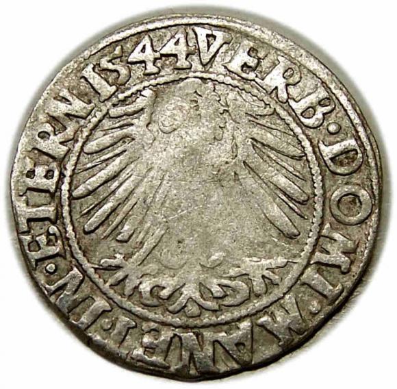 Grosz 1544 Fryderyk II Legnicki Księstwo Brzesko - Legnicko - Wołowskie Legnica (2)