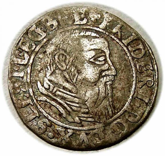 Groschen 1544 Frederick II Duchy of Brzeg Legnica Wolow (1)