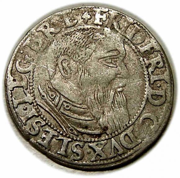 Grosz 1544 Fryderyk II Legnicki Księstwo Brzesko - Legnicko - Wołowskie Legnica (1)