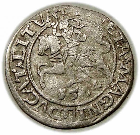 Półgrosz 1564 Zygmunt II August Wilno (1)