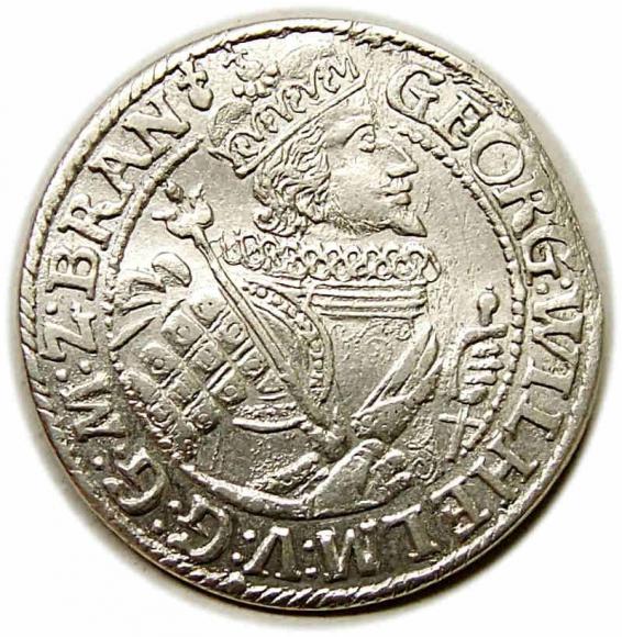 1/4 thaler 1622 George William Duchy of Prussia Krolewiec