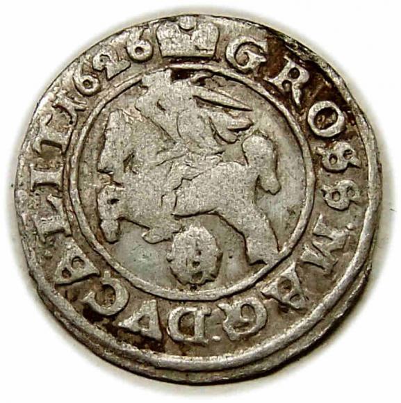 Grosz 1626 Zygmunt III Waza Wilno (2)