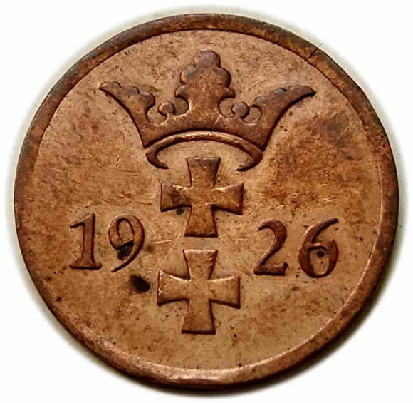 2 fenigi 1926 Wolne Miasto Gdańsk Berlin (2)