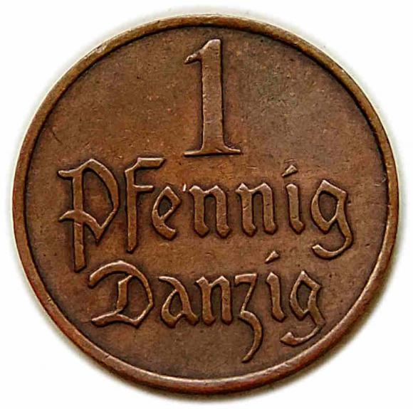 1 pfennig 1930 Free City of Danzig Gdansk (1)