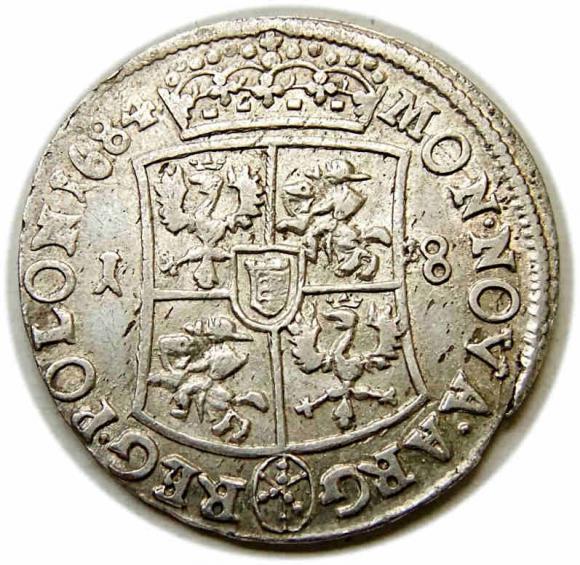 1/4 thaler 1684 Jan III Sobieski Bydgoszcz