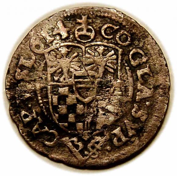 3 kreuzer 1614 Karol II Duchy od Ziebice - Olesnica (2)