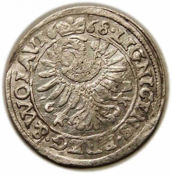 3 kreuzer 1668 Chistian Duchy of Brzeg - Legnica - Wolow (2)