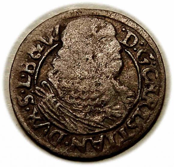 1 krajcar 1669 Chrystian Wołowski Księstwo Brzesko - Legnicko - Wołowskie Brzeg (1)