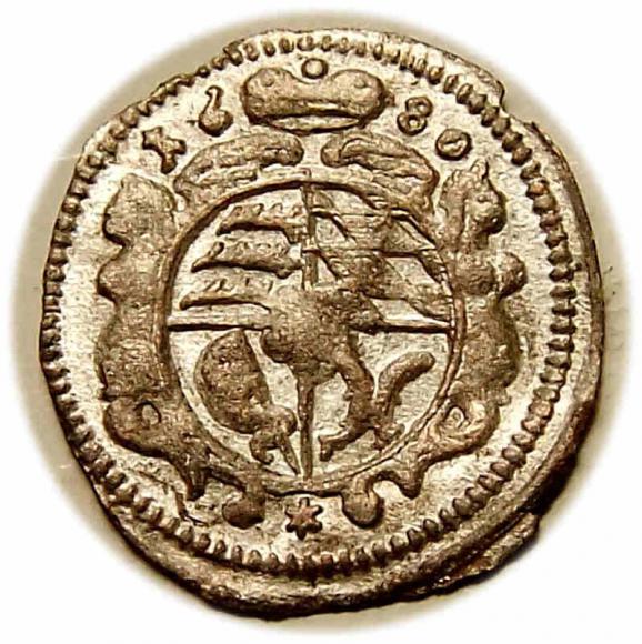 Greszel 1680 Krystian Ulryk Wirtemberski Księstwo Oleśnickie Oleśnica (1)