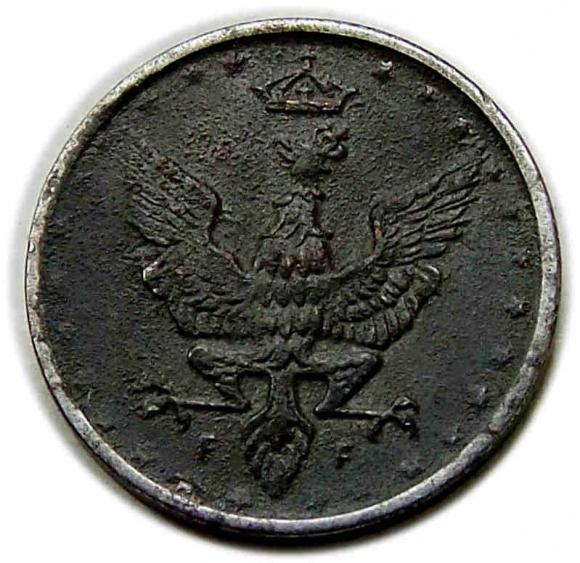 5 pfennig 1917 Polish Kingdom Stuttgart (2)
