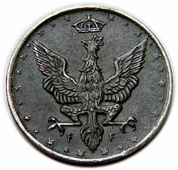 10 fenigów 1918 Królestwo Polskie Stuttgart (2)