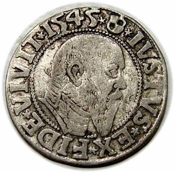 Grosz 1545 Albrecht Hohenzollern Księstwo Pruskie Królewiec (1)