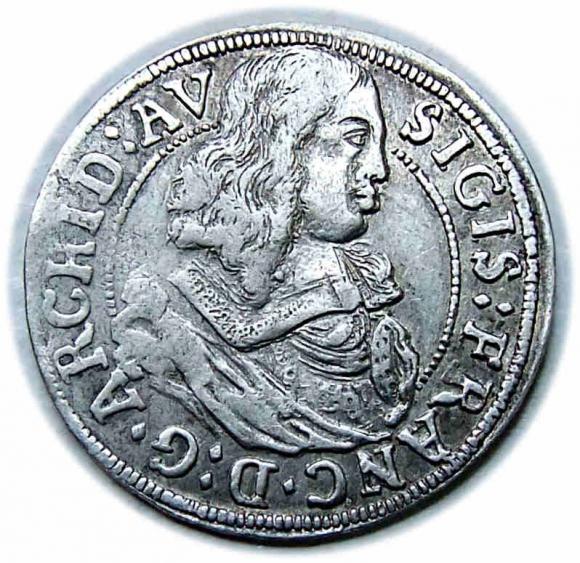 3 kreuzer 1663 Sigismund Francis Austria Tyrol Hall (1)