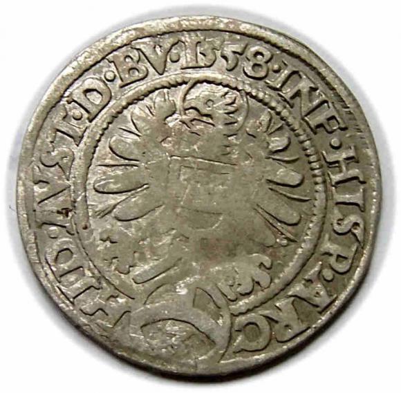 3 kreuzer 1558 Ferdinand I Austria Vienna (2)