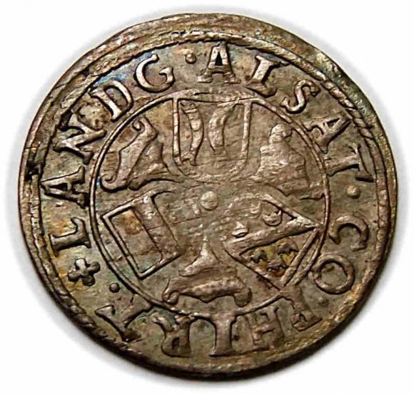 3 krajcary Ferdynand II Tyrolski Austria Tyrol Hall (2)