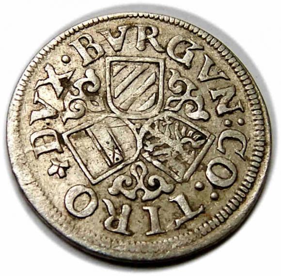 3 kreuzer Ferdinand II Austria Tyrol Hall (2)