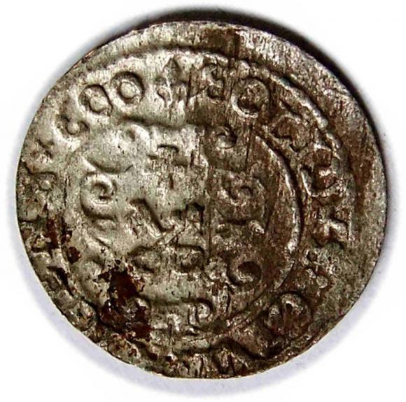 Szeląg 1600 Zygmunt III Waza Ryga (2)