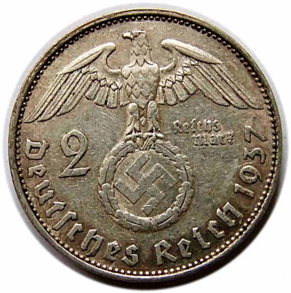 2 marki 1937 E Niemcy Muldenhutten (2)