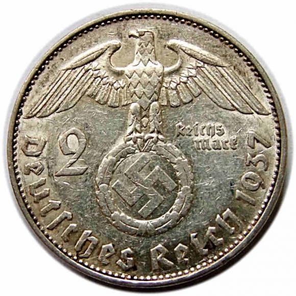 2 marki 1937 E Niemcy Muldenhutten (2)