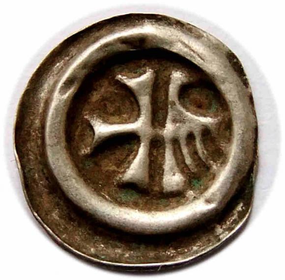 Brakteat eagle / cross Opole (1)