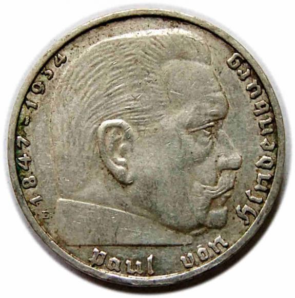 2 marki 1937 F Niemcy Stuttgart (1)