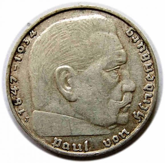 2 marki 1937 J Niemcy Hamburg (1)